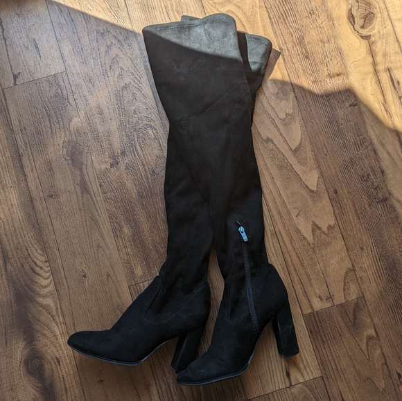 Marc Fisher Shoes Marc Fisher Knee High Vegan Suede Boots Poshmark
